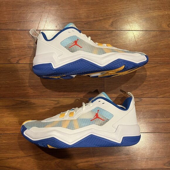 Jordan Other - Nike Air Jordan One Take 4 White Blue Basketball Shoes Size 11.5